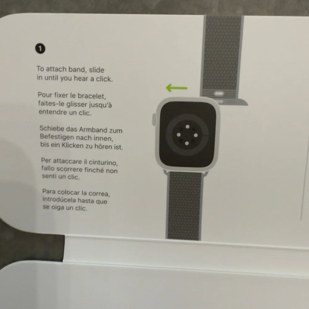 Apple Watch Sport Loop Band - Midnight Green/Black - 45mm